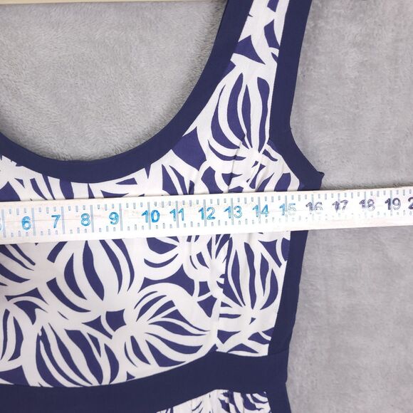 Lilly Pulitzer Irene Need My Shades Navy White Mini Dress Size 8 Strappy Preppy - Picture 4 of 13